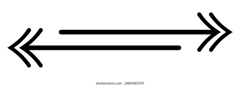 left right arrow icon, arrow icon vector, in trendy flat style isolated on white background. arrow icon image, arrow icon design eps 10