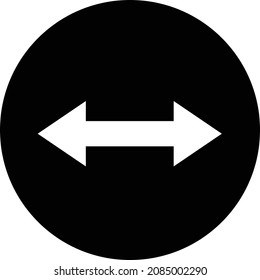 Iconos de flecha izquierda y derecha. Vector de diseño plano.
