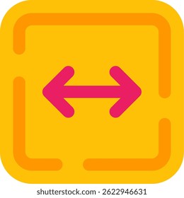Left and right arrow Line vector Icon Design