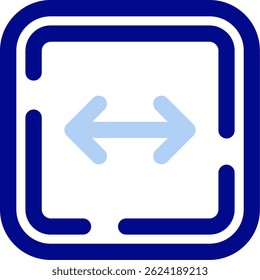 Left and right arrow Line vector Icon Design