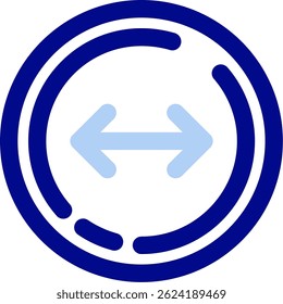 Left and right arrow Line vector Icon Design