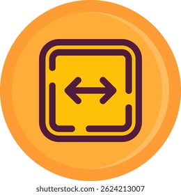 Left and right arrow Line vector Icon Design