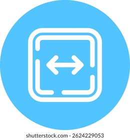 Left and right arrow Line vector Icon Design