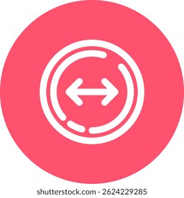 Left and right arrow Line vector Icon Design