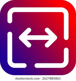 Left and right arrow Line vector Icon Design