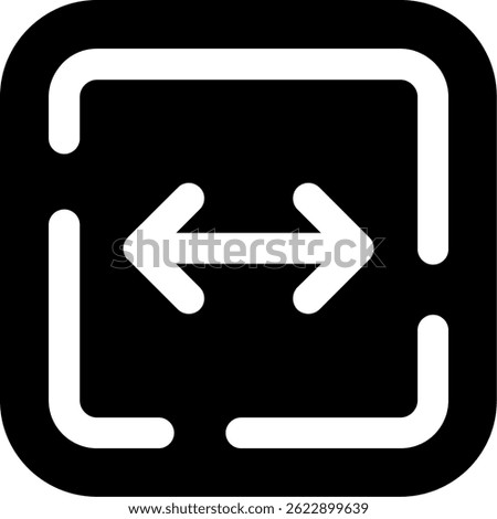 Left and right arrow Line vector Icon Design