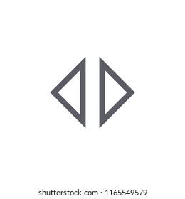 Left Right Arrow Modern Simple Outline Vector Icon
