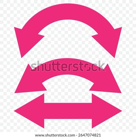 Left and right arrow, pointer, cursor in opposite direction. Intersection, navigation, forward-backward arrow element. Double arrow icon set . two side arrows icon vector. EPS 10.