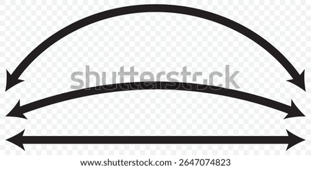 Left and right arrow, pointer, cursor in opposite direction. Intersection, navigation, forward-backward arrow element. Double arrow icon set . two side arrows icon vector. EPS 10.