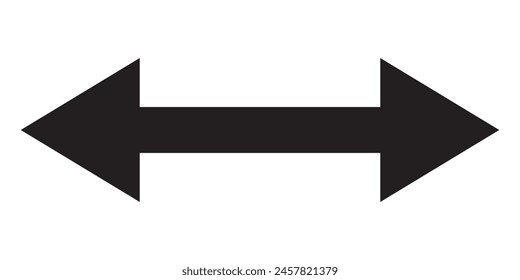 left and right arrow sign vector design