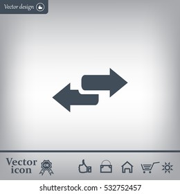 The left and right arrows icon. 