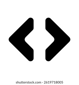 Left And Right Arrows Icon Element For Design