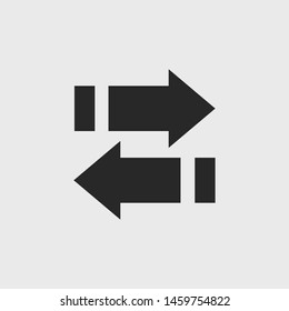  left and right arrows icon. Arrows symbol. Vector illustrati