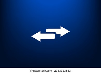 Icono de flechas izquierda y derecha. Símbolo de flechas.