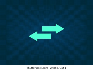 The left and right arrows icon. Arrows symbol.