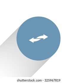 The left and right arrows icon. Arrows symbol.