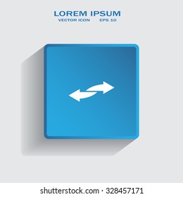 The left and right arrows icon. Arrows symbol.