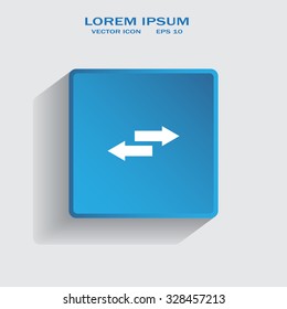 The left and right arrows icon. Arrows symbol.