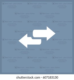 The left and right arrows icon. Arrows symbol.