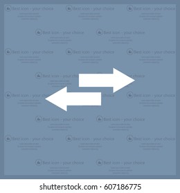 The left and right arrows icon. Arrows symbol.