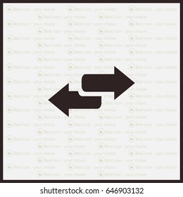 The left and right arrows icon. Arrows symbol.