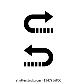 The left and right arrows icon vector