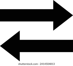 Left And Right Arrows Vector Icon, Arrows Vector Icon.
