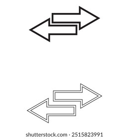 Left right arrows vector icon design eps 10