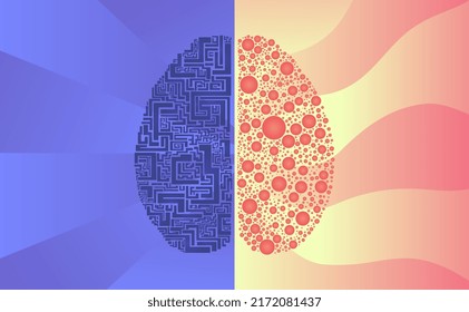 left and right brain color logic and imagination 