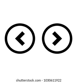 Left Right Button Isolated Vector Stock Vector (Royalty Free ...