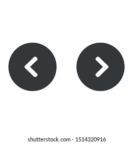 left right button vector. next back button vector