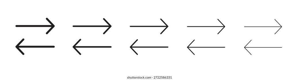 Left right direction icon design, logo, app, UI. Vector illustration, EPS