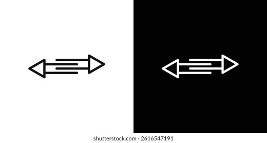 Left right direction icon icons and symbol set. trendy illustration