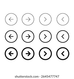 Left and Right directions icon, arrows icon vector illustration symbol. 
