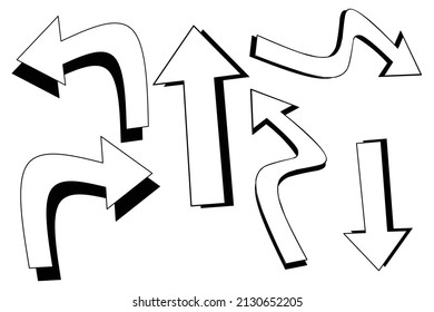 Up left right down arrow illustration vector