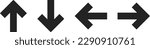 left right up down arrow navigation direction vector design
