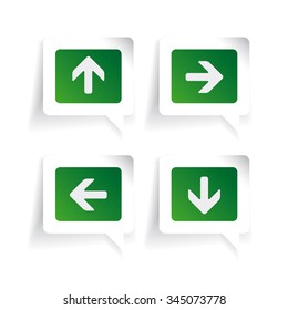 Left Right Up Down arrows labels