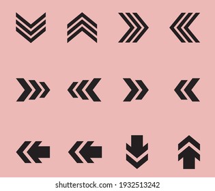 left right fast arrow in black background