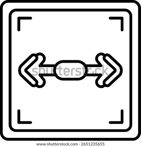 Left Right Filled Style Icon Design