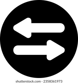 left right glyph icon illustration vector
