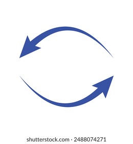 Left right green, red curved arrows. Two horizontal direction symbols. Isolated on a white background. vector design eps 10