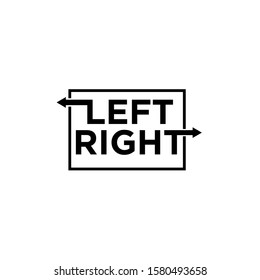 Left Right Logo Icon Design Stock Vector (Royalty Free) 1580493652 ...