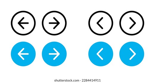 Left and Right or Previous and Next Arrow Buttons