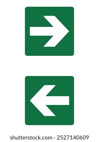 Left, right road direction arrow, way direction arrow icon. Curved arrow direction icon, white and grey road sign isolated on white. Blank traffic road sign set. Road signpost symbol.