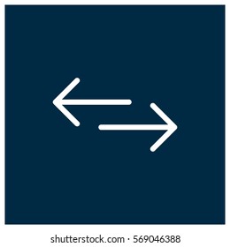 Left and right vector icon