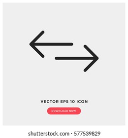 Left and right vector icon