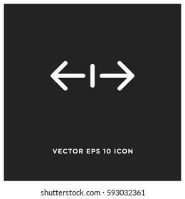 Left and right vector icon