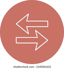 Left Right vector icon. Can be used for printing, mobile and web applications.