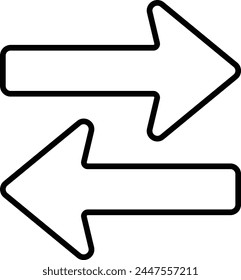 Left Right vector icon. Can be used for printing, mobile and web applications.