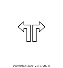 Left And Right vector line icon icons design